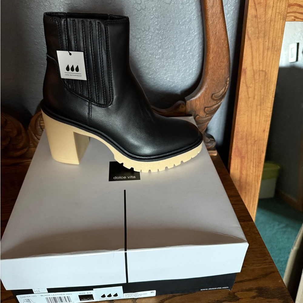 Dolce Vita Black Ankle Boots